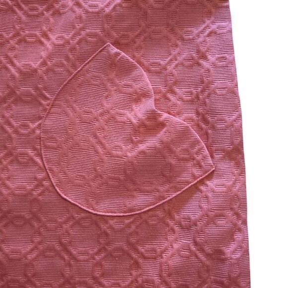 VTG Liz Claiborne Coral Pink Sleeveless Textured Mini Shift Dress Size 4 Petite - Picture 5 of 15